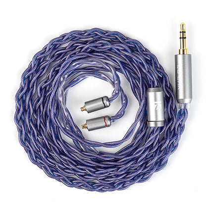KBEAR Neon High-purity OFC Quad-cross IEM Headphone Cable 4 Core 3.5/4.4MM Balanced Replaceable HiFi Woven Structure Beauty World Shop
