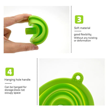 Engine Funnel Car Universal Silicone Liquid Funnel Washer Fluid Change Foldable Portable Auto Engine Oil Petrol Change Funnel Beauty World Shop