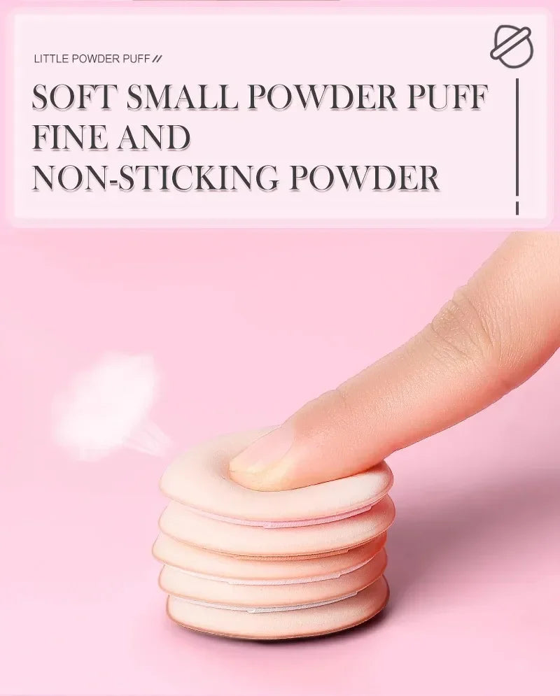 5/10Pcs Mini Finger Puff Foundation Small Air Cushion Powder Sponge Face Concealer BB Cream Cosmetic Applicator Makeup Tools Beauty World Shop