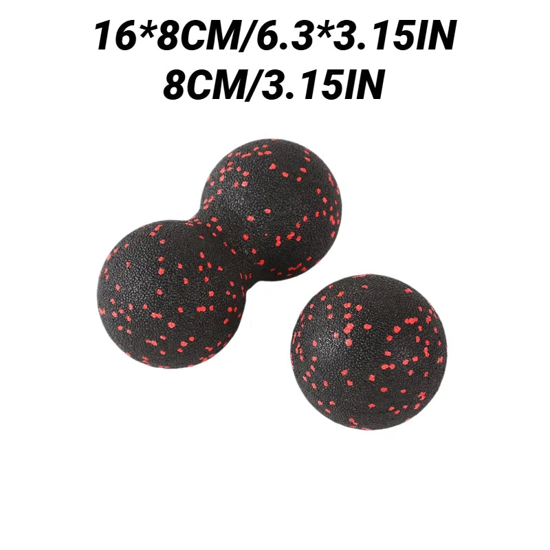 Yoga Peanut Balls Body Massage Fascia Ball Suit Foam Block High Density Muscle Relaxation Lacrosse Exercise Fitness Relieve Pain Beauty World Shop