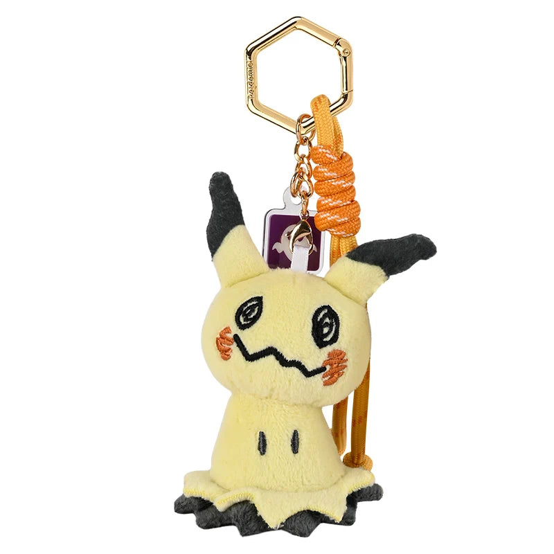 Original Anime Pokemon Kawaii Pikachu Keychain Gengar Mew Jigglypuff Mimikyu Stuffed Toy Cute Plush Keyring Doll Pendant Gift Beauty World Shop