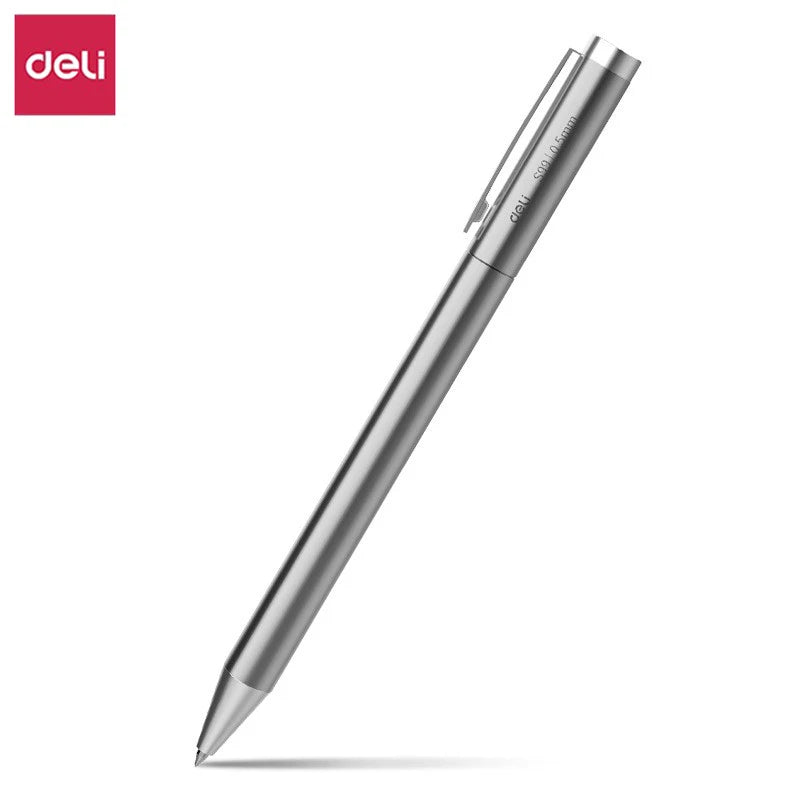 Deli Metal Sign Pen, Gel Ink Pens, Golden Silver Color, Metallic Writing Pen, Office Supplies, 0.5mm Beauty World Shop
