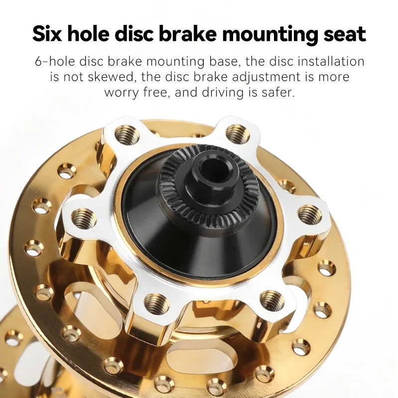 TANKE 120 Click Hub 6 Bearing Mountain Bike MTB Hub Front Rear 32 36 Holes QR Thru-axle Exchange Disc Brake Bicycle Hubs HG MS Beauty World Shop