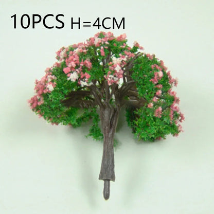 10/20/30pcs Fake Trees Artificial Miniature Tree Scenery Railroad Decoration Building Landscape Accessories DIY Diorama Garden Beauty World Shop