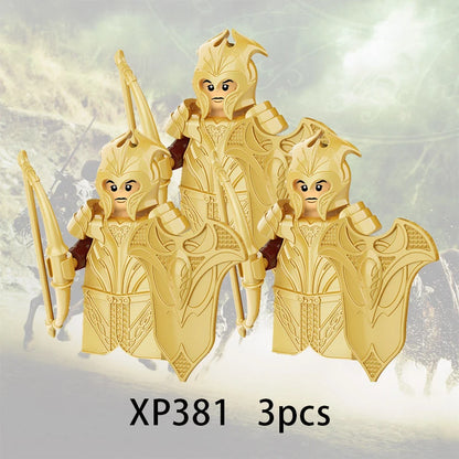 3pcs Lord Rings Elves Orcs Army Dwarf Rohan Mini Action Toy Figures Building Blocks Assembly Toys for Kids Birthday Gift Beauty World Shop