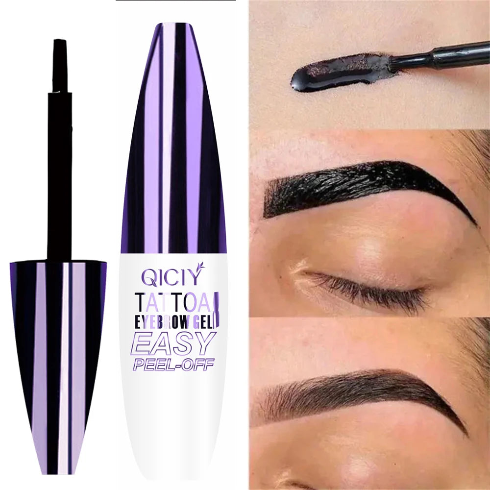 Lasting 3 Days Tattoo Easy Peel Off Eyebrow Gel Cream Types Long-Lasting Smudge-Proof Sweat Resistant  Waterproof Cosmetics Beauty World Shop