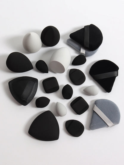 20 Pcs Pink Makeup Sponge and Makeup Puff Set Suitable for Face Cream and Powder Concealer Powder Makeup Machine Beauty World Shop