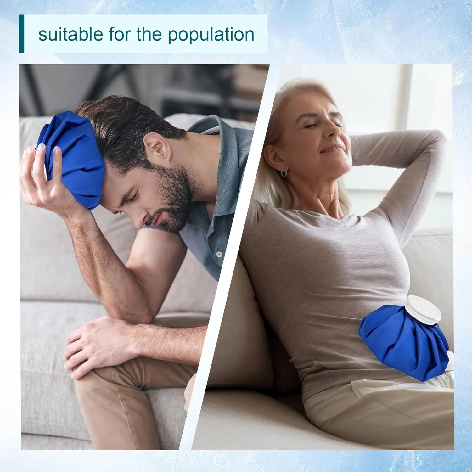 Reusable ice pack, post-exercise care, easy-to-use knee ice pack-durable, reliable and leak-proof, suitable for various purposes Beauty World Shop