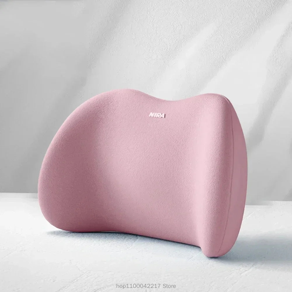 Ergonomic memory foam car seat cushion - suitable for all seasons comfort car headrest - lumbar cushion or headrest or set Beauty World Shop