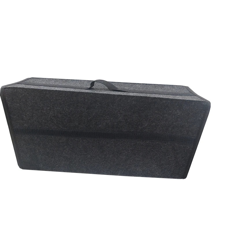 Gray Black Anti Slip Car Trunk Organizer Bag Multi Compartment Soft Felt Storage Box for Boot Tools & Auto Accessories Beauty World Shop