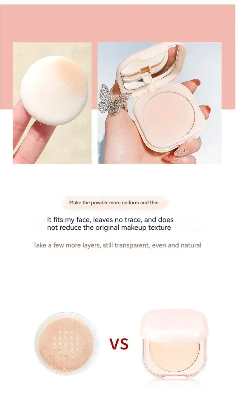Setting Powder Oil Control Makeup Setting Brightening Skin Tone Setting Powder With Mirror Compact Portable Makeup Powder Beauty World Shop