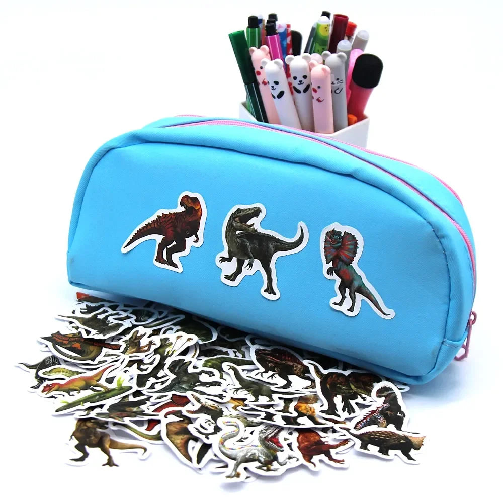 10/50/100pcs Funny Dinosaur Stickers Cartoon Decals Toy Stationery Guitar Phone Bicycle Laptop Luggage Car Graffiti Kids Sticker Beauty World Shop