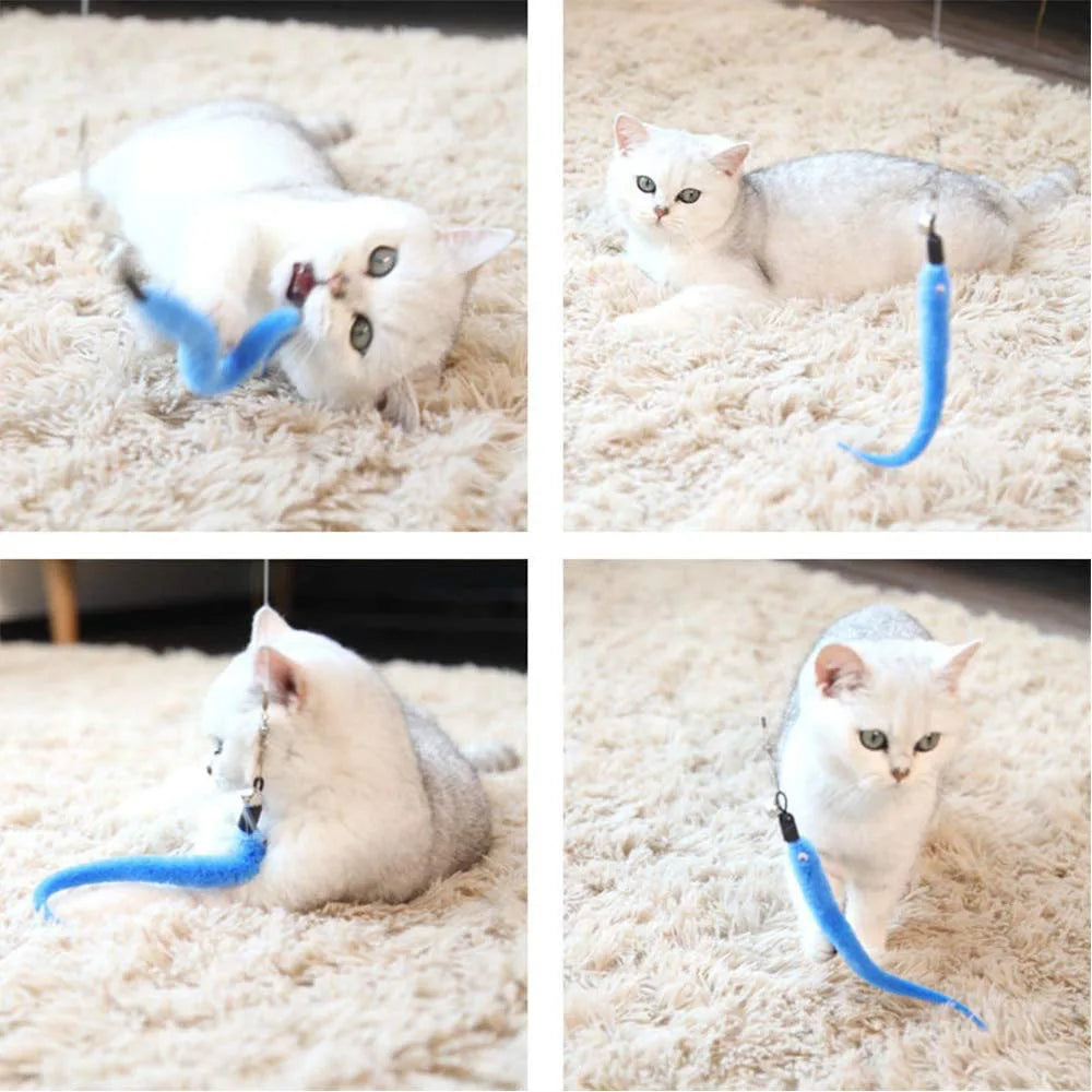 Replace Plush Cat Toy Accessories Worms Replacement Head Funny Cat Stick Pet Toys 5/10/6/11 Pcs Beauty World Shop