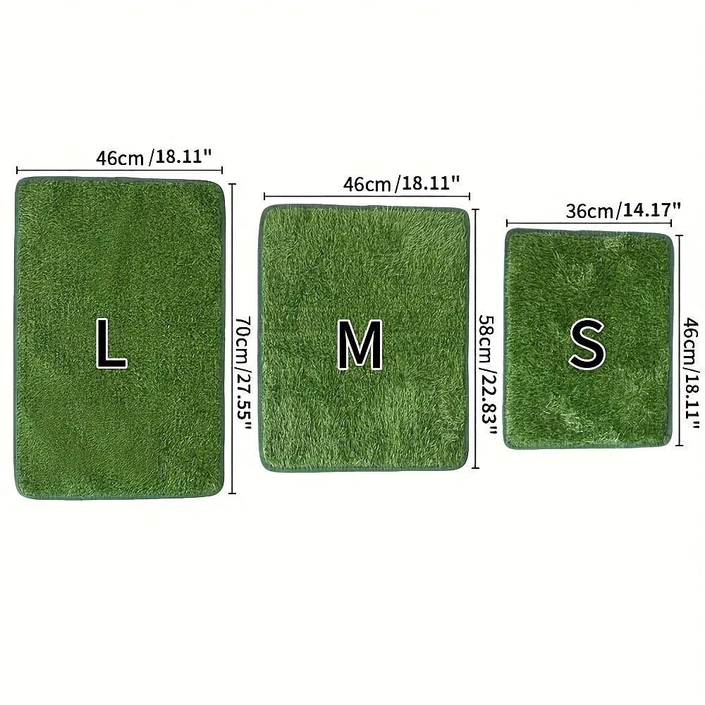 Dog Grass Mat Pee Pad Ultimate Washable Dog Grass Mat Reusable Odor-Control for Pet Training Easy-Clean Pee Pad Non-Slip Backing