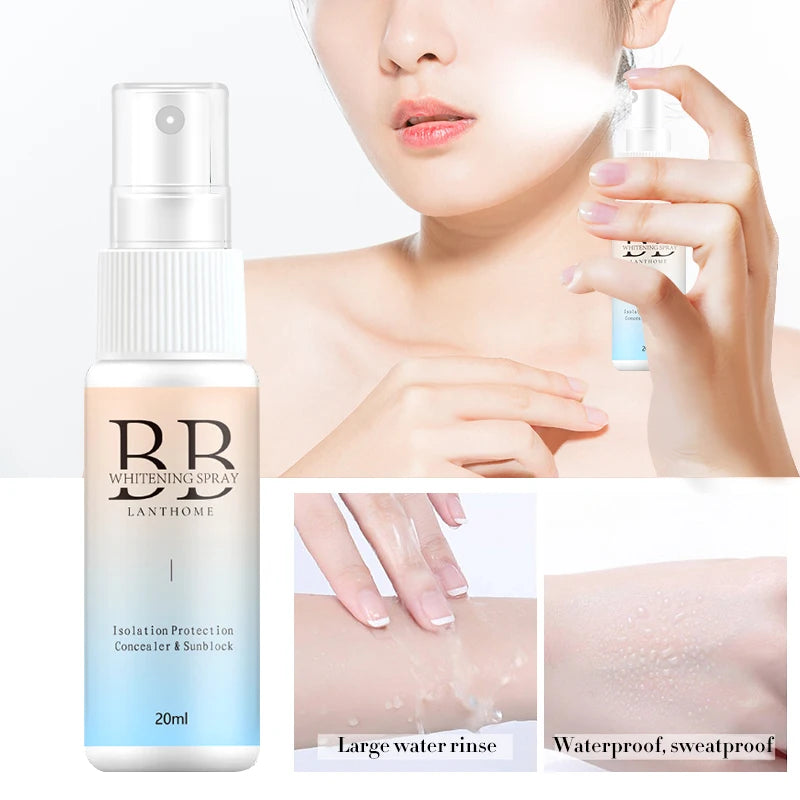 BB Whitening Spray Skin Brightening Moisturizing BB Cream Face Foundation Nourishing Skin Care Beauty Cosmetics Beauty World Shop