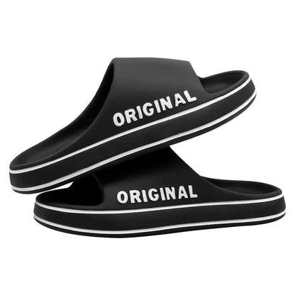 Feslishoet Summer Cool Women Men Slippers Soft Sandals Women Beach Casual Shoes Light EVA Slides Brand Sandals Outdoor Beauty World Shop