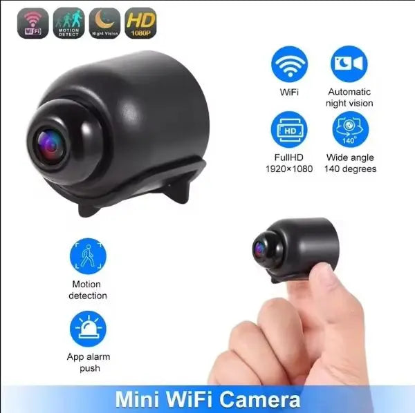 Wireless WiFi 1080P HD Mini Camera Baby Monitor Indoor Security Surveillance Night Vision IP Cam Video Recorder Safety Camcorder Beauty World Shop