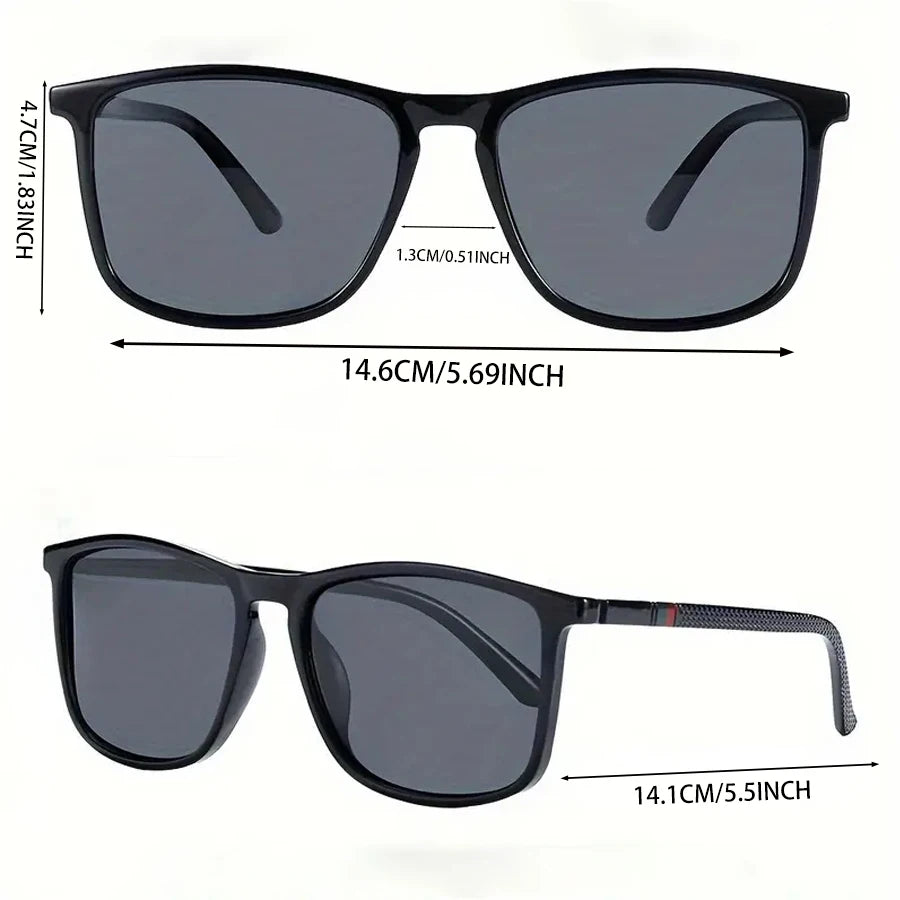 2/3pcs Luxury Square Vintage Cycling Sunglasses Men Women Fashion Travel Driving Fishing Sun Glasses Male Eyewear UV400 Beauty World Shop