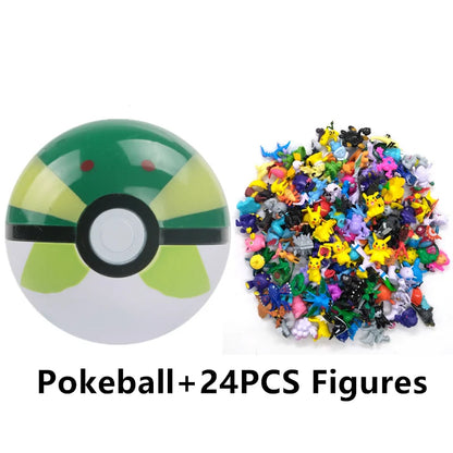 аниме фигурки Toys 7Cm Elf Ball 2-3cm Anime Action PokeBall Figures Monster Toy Model Dolls Children Christmas Gift Beauty World Shop