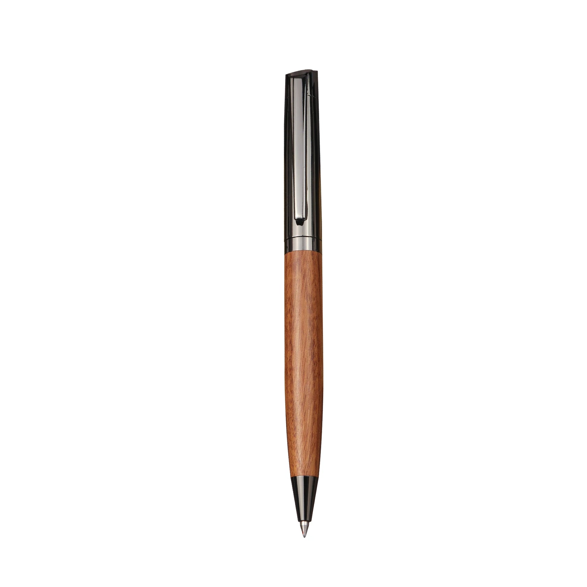 YUN CHUN 1 Set Premium Metal Ballpoint Pen with Wood Barrel for Smooth Writing and High-End Design-Black Ink-Office-With Case Beauty World Shop