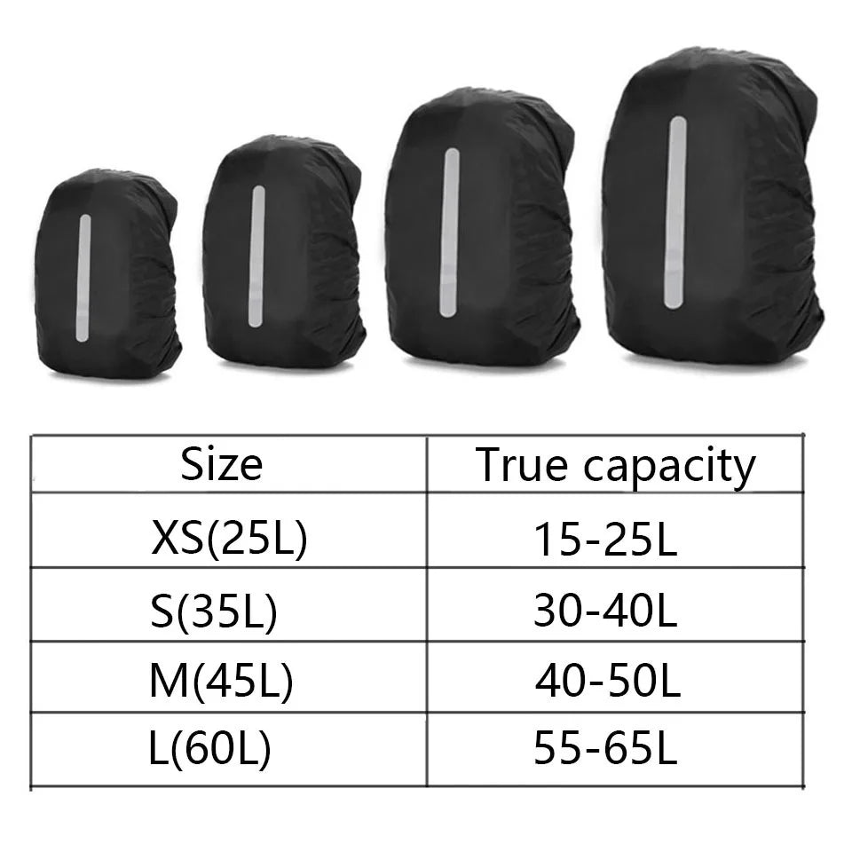 KoKossi 20L-80L Backpack Rain Cover Mountain Climbing Reflective Outdoor Waterproof Bag Camping Hiking Bag Dust Cover Woman Men Beauty World Shop
