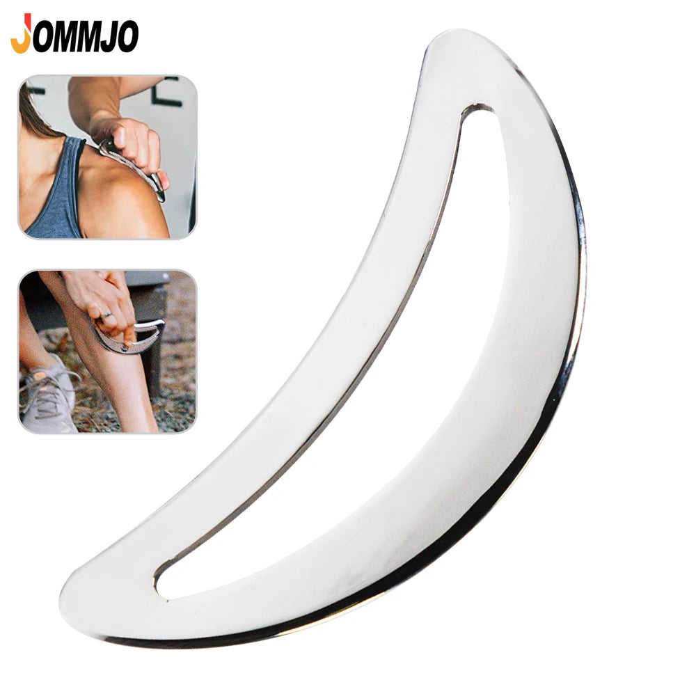 Stainless Steel Gua Sha Tool Muscle Scraper For Relieve Foot, Calf, Neck Pain, Relieves Plantar Fasciitis & Achilles Tendinitis Beauty World Shop
