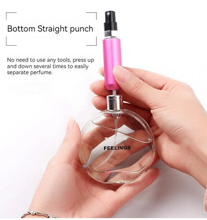 5/8ml Portable Perfume Atomizer Liquid Container For Cosmetics Mini Aluminum Spray Alcochol Empty Refillable Bottle Beauty Fashion