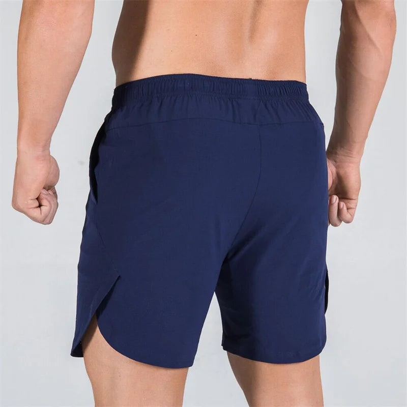 double-deck fitness sports shorts men summer slim quick drying breathable woven Shorts Men's sweatpants training gym clothing Beauty World Shop