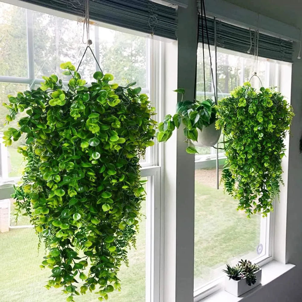Artificial Plastic Plants Fern Vine Festival Garland Wedding Wreath Arch Decor Home Room Garden Wall Christmas HotSale Yard Prop Beauty World Shop