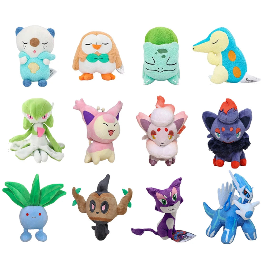 Oshawott Caterpie Gardevoir Oshawott Cyndaquil Plush Toys Cute Anime Stuffed Bulbasaur Pikachu Cartoon Peluche Doll Gfit 18-20CM Beauty World Shop