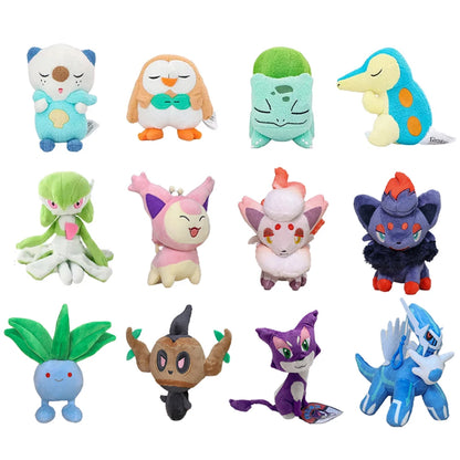 Oshawott Caterpie Gardevoir Oshawott Cyndaquil Plush Toys Cute Anime Stuffed Bulbasaur Pikachu Cartoon Peluche Doll Gfit 18-20CM Beauty World Shop