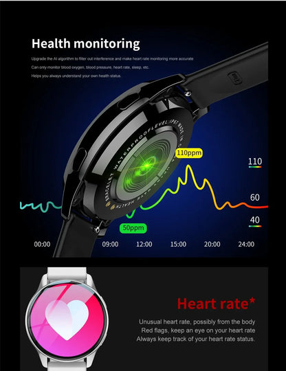 Pro New Women Delicacy Bluetooth Call Smart Watch Health Tracking Bluetooth Call Alarm Clock Smartwatches Men Smartwatch Sports