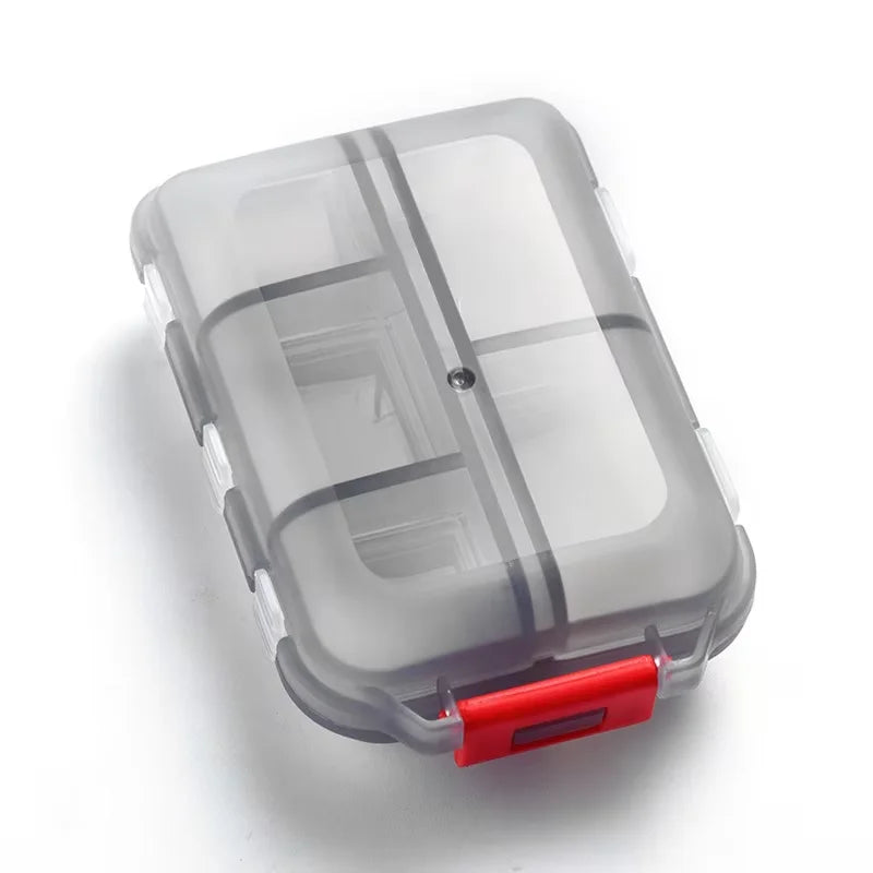 Portable Colorful 3 Spaces Medicine Case Health Care Container Case Pill Box Splitters Travel Pill Box Tiny Box Easy to Carry Beauty World Shop