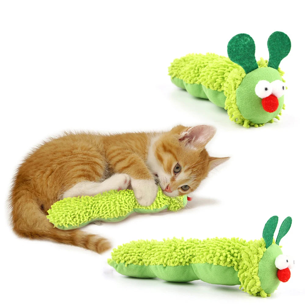 Cat Chew Toys Caterpillar Catnip Molar Toy Silvervine Cat Teaser Interaction Toy Clean Mouth Kitten Toy Pet Supplies Accessories Beauty World Shop