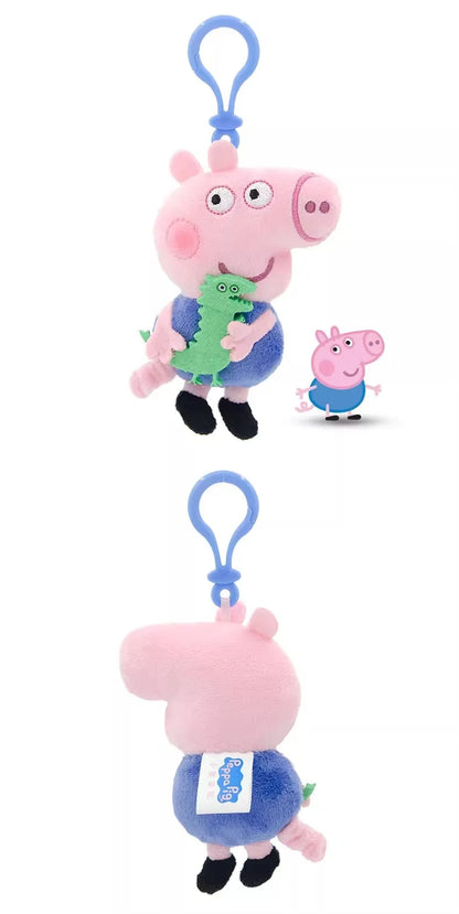 Genuine Peppa Pig George Stuffed Plush Toys High Quality Keyring Hot Cartoon Animal Keychain Doll Pendant Kids Christmas Gifts Beauty World Shop
