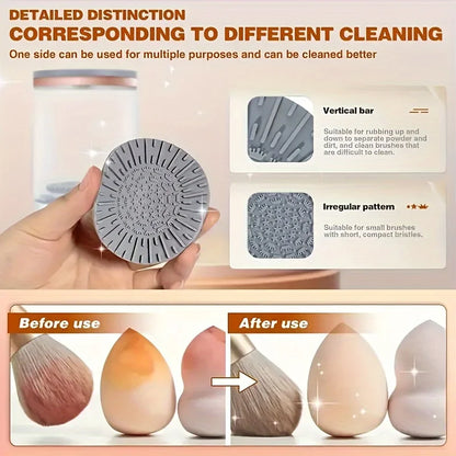 USB Powered Makeup Brush Cleaner, Odorless, Battery-Free, Essential Beauty Tool Accessory, Brush Washer and Dryer, Plug-and-Play