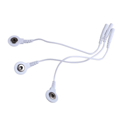 Short Cables Wires 3.5mm Plug Hole 2.0mm Machine Use Adapter Tieline for Muscle Stimulator Massage Therapy Electrode Wires Beauty World Shop