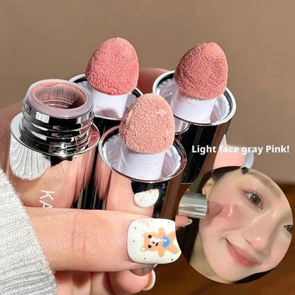 Velvet Liquid Blush Matte Sponge Head Blusher Natural Lasting Brighten Facial Contour Blush Tint Makeup Beauty World Shop