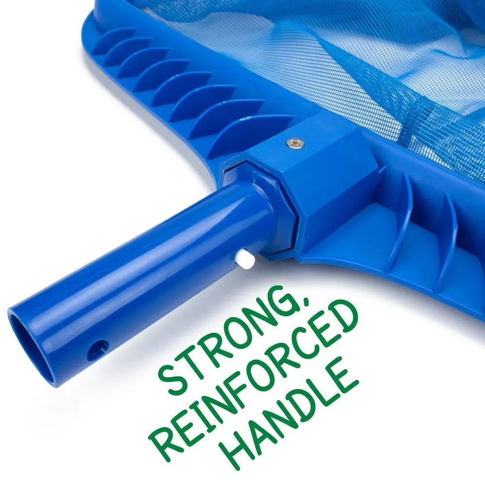 Pool Leaf Rake Large Capacity Deep Bag Thickened Frame Pool Skimmer Net With Detachable Handle Beauty World Shop