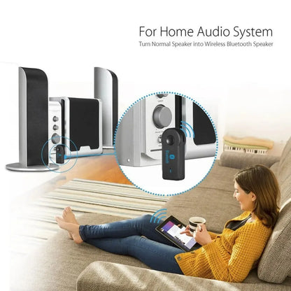 Wireless Bluetooth AUX Car Bluetooth 5.0 Receiver,3.5mm Socket Adapter,Audio Converter Mobile Phone Hands-Free Stereo Beauty Fashion
