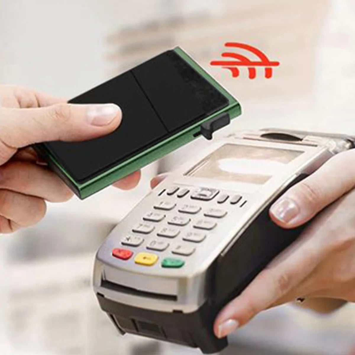 Anti-theft Cards Protectors Card Holder Minimalist Smart Wallet RFID Protection Aluminum Metal Box Cardholder Case Porte Carte Beauty World Shop