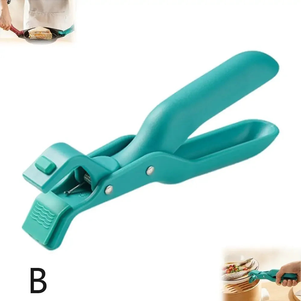 Anti-Scalding Dish Plate Gripper Clips Tongs Clamp Holder for Moving Hot Plate or Bowls Out from Pot Microwave Oven 1/2pcs Beauty World Shop