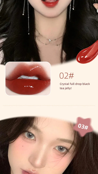 Suximei Da Hydrating Lip Lacquer - Glass Jelly Finish, Korean Style, Brightens Complexion Beauty Trend Shop