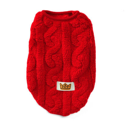 Fleece Warm Dog Cloth Sleeveless Soft Cozy Plush Vest Puppy Winter Overall for Small Medium Pet Sweatshirt  for Dog and Cat Beauty World Shop