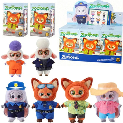 Disney Zootopia Blind Box Nick Judy Vinyl Doll Trendy Surprise Toy Cute Backpack Pendant Children's Birthday Gift Beauty World Shop