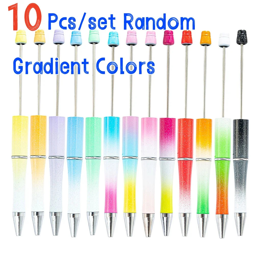 10 Pcs Mixed Beaded Ballpoint Pen Creative Beadable Pen Wedding Party Guest Gift Guest Christmas Decor for Home 2026 Beauty World Shop
