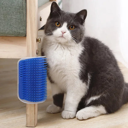 Cat Corner Brush Comb Massager for Cat Arch Plastic Scratcher Remove Hair Comb Grooming with Catnip Cat Self Cleaning Cat Supply Beauty World Shop