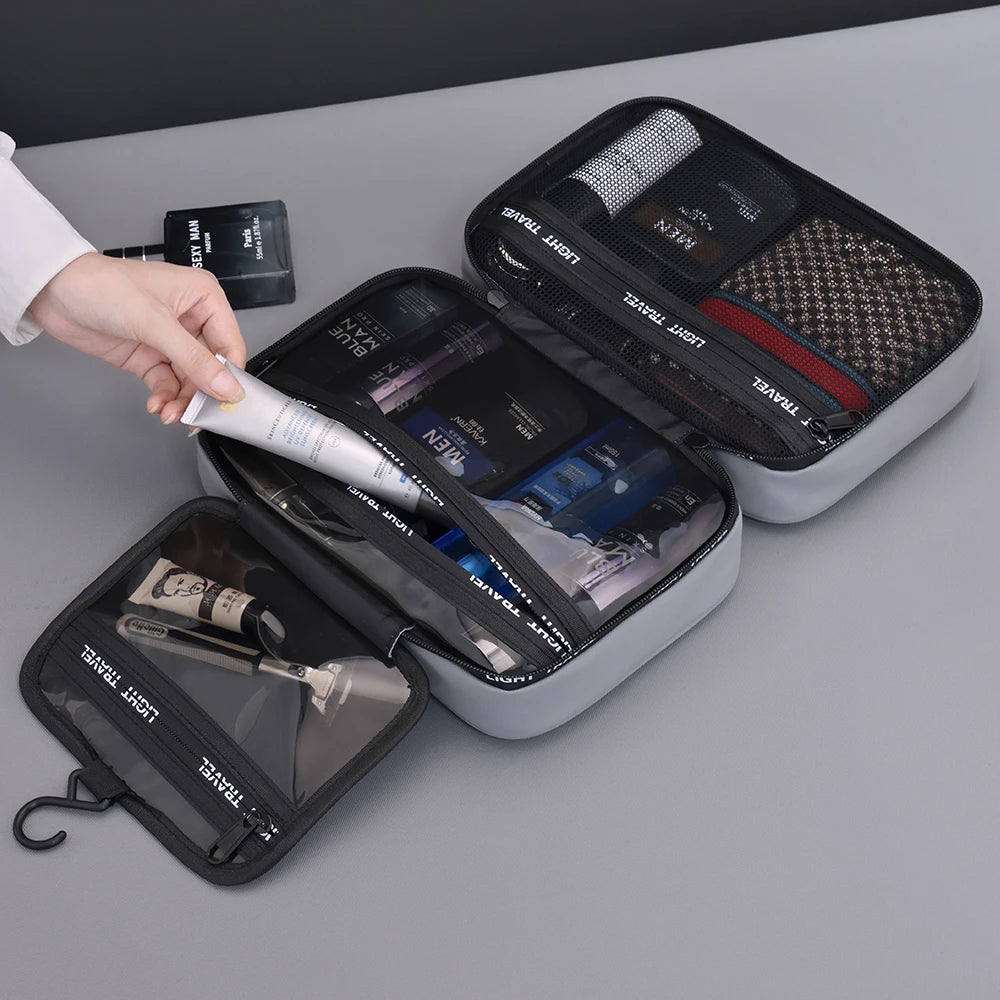 Waterproof Hanging Toiletry Bag Large Capacity Portable Travel Necessaire Case Cosmetic Bag for Men Women Wash Pouch Beauty World Shop