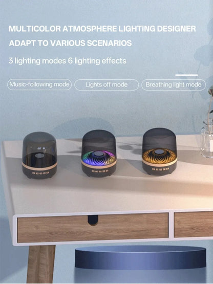 Portable Wireless Soundbar Bluetooth 5.3 Home Theater Speaker Subwoofer Hi-Fi Acoustic Breathing Lamp for Android IOS