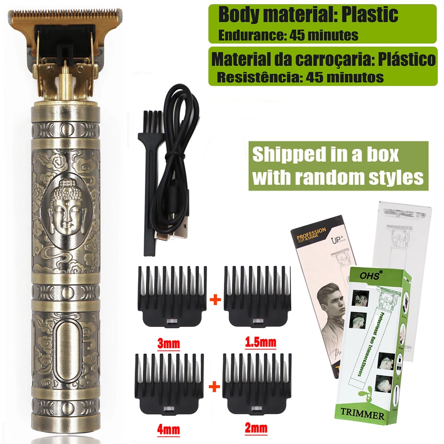 Vintage T9 Hair Clipper Beard Shaving Body Hair Trimmer Clippers Electric Men Haircut Machine 0mm Barber Shaver Beauty World Shop